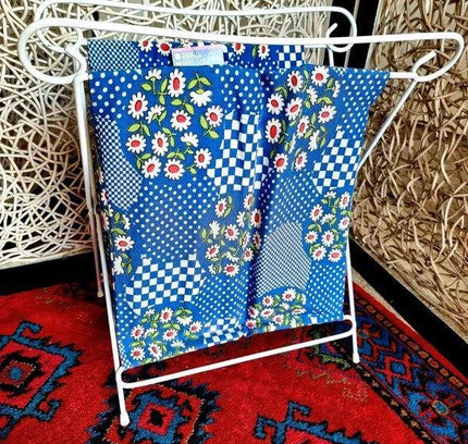 Vintage 1970s Foldable Laundry Basket - Yatva