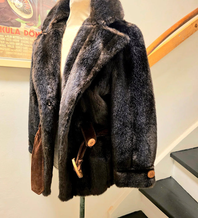 Vintage 1970's Fur Bijou By Heinz Oestergaard Coat - Yatva