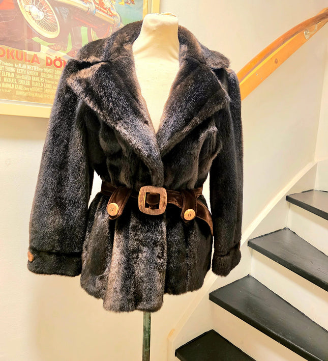 Vintage 1970's Fur Bijou By Heinz Oestergaard Coat - Yatva