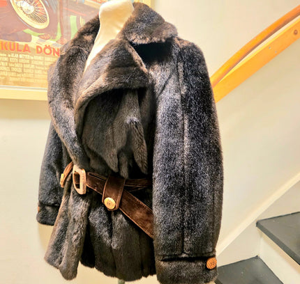 Vintage 1970's Fur Bijou By Heinz Oestergaard Coat - Yatva