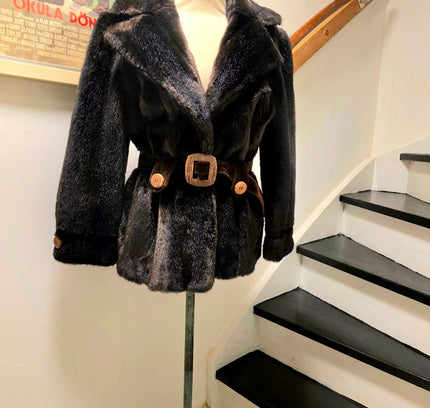 Vintage 1970's Fur Bijou By Heinz Oestergaard Coat - Yatva