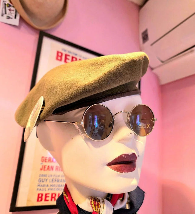 Vintage 1970´s Military Wool Beret Hat - Yatva