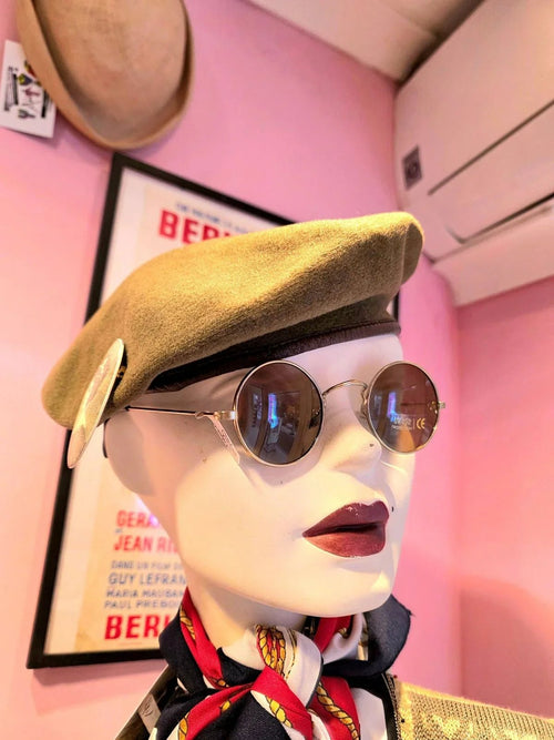 Vintage 1970´s Military Wool Beret Hat