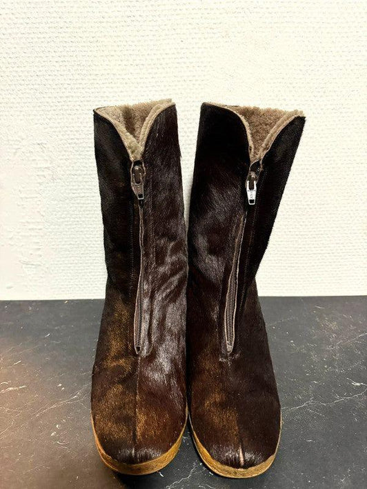 Vintage 1970s Nordic Heeled Snow Boots - Yatva