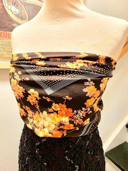 Vintage 1970's P. Florauce Scarf - Yatva