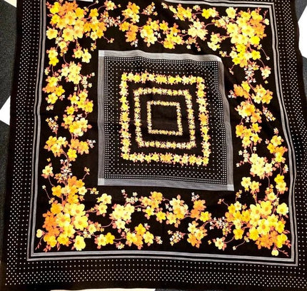 Vintage 1970's P. Florauce Scarf - Yatva
