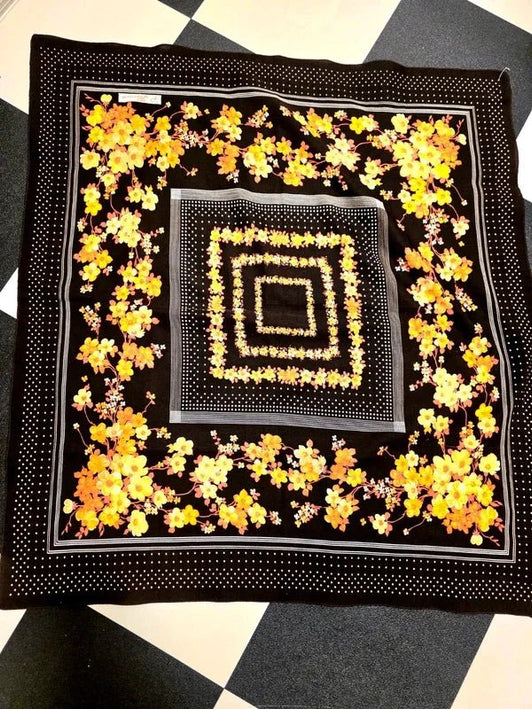 Vintage 1970's P. Florauce Scarf - Yatva