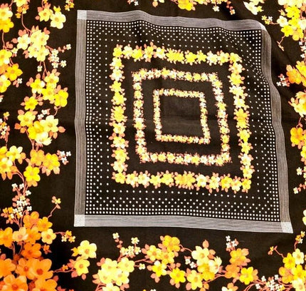 Vintage 1970's P. Florauce Scarf - Yatva