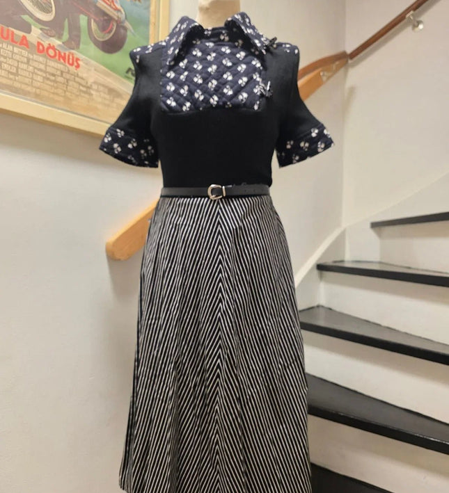 Vintage 1970's Quilted Dress - Yatva