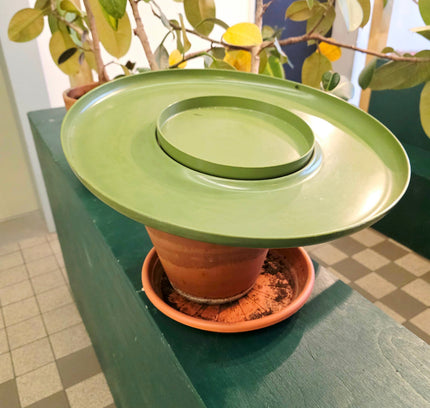 Vintage 1970s Rubbermaid Avocado Green Lazy Susan Base - Yatva