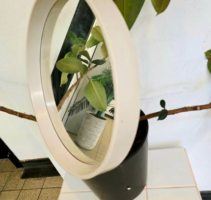 Vintage 1970s Space Age Round Mirror - Yatva