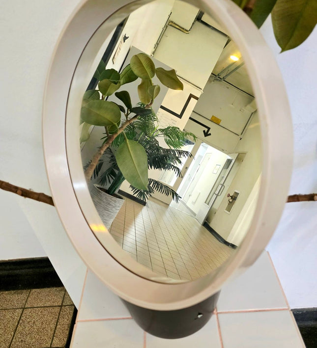 Vintage 1970s Space Age Round Mirror - Yatva