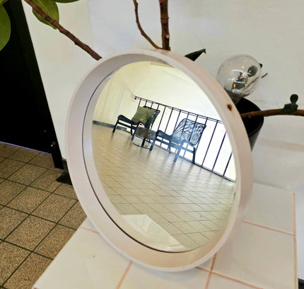 Vintage 1970s Space Age Round Mirror - Yatva