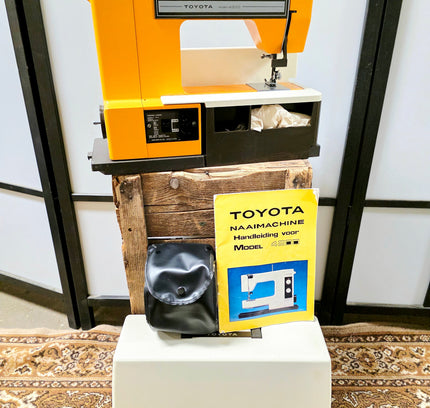 Vintage 1970s Toyota Model-4300 Sewing Machine – Retro Orange Heavy Duty - Yatva