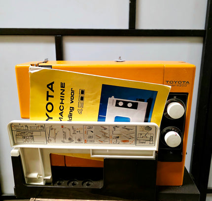 Vintage 1970s Toyota Model-4300 Sewing Machine – Retro Orange Heavy Duty - Yatva