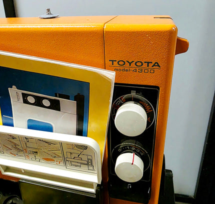 Vintage 1970s Toyota Model-4300 Sewing Machine – Retro Orange Heavy Duty - Yatva