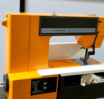 Vintage 1970s Toyota Model-4300 Sewing Machine – Retro Orange Heavy Duty - Yatva