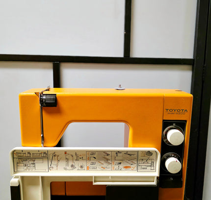 Vintage 1970s Toyota Model-4300 Sewing Machine – Retro Orange Heavy Duty - Yatva