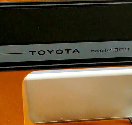 Vintage 1970s Toyota Model-4300 Sewing Machine – Retro Orange Heavy Duty - Yatva
