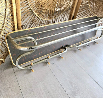 Vintage 1970's Wall Mount Coat Rack - Yatva