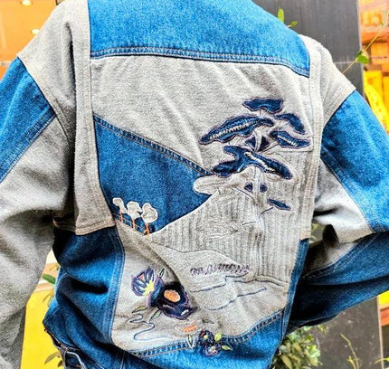 Vintage 1980's ( 2 Piece ) Together Denim Trouser Set - Yatva