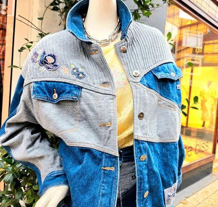 Vintage 1980's ( 2 Piece ) Together Denim Trouser Set - Yatva