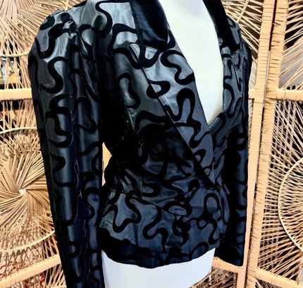 Vintage 1980s Afterfive by Jean Clair Peplum jacket - Yatva