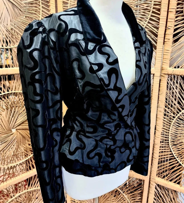 Vintage 1980s Afterfive by Jean Clair Peplum jacket - Yatva