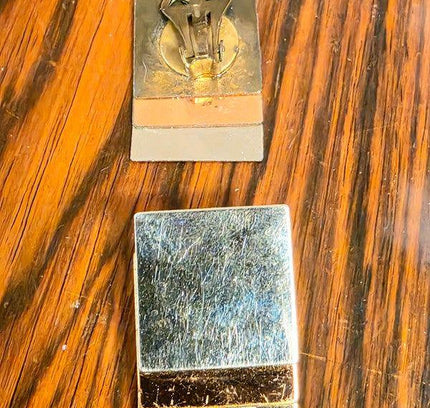 Vintage 1980s Art Deco style Clip On Earrings - Yatva