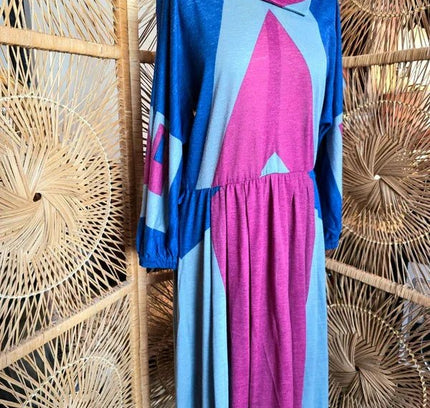 Vintage 1980's Batwing Dress - Yatva