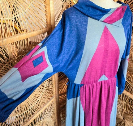 Vintage 1980's Batwing Dress - Yatva