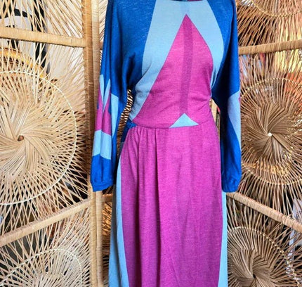 Vintage 1980's Batwing Dress - Yatva
