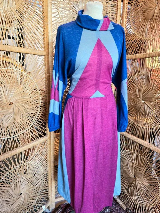 Vintage 1980's Batwing Dress - Yatva