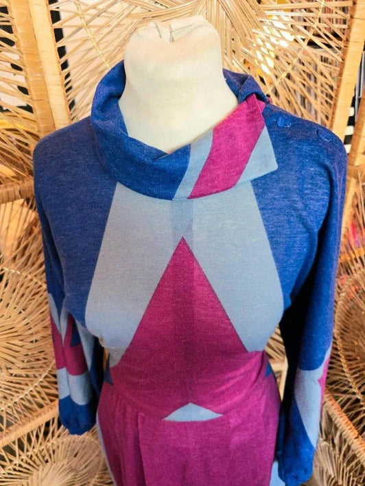 Vintage 1980's Batwing Dress - Yatva