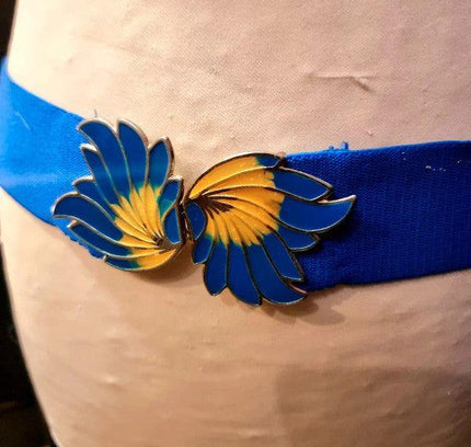 Vintage 1980s Butterfly Elasticated Belt - Yatva