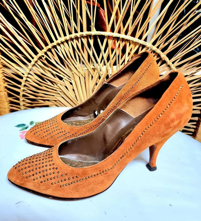 Vintage 1980's Cangemi Stud Shoes - Yatva