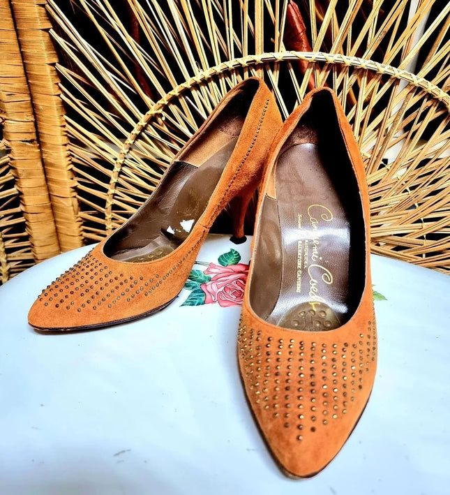 Vintage 1980's Cangemi Stud Shoes - Yatva