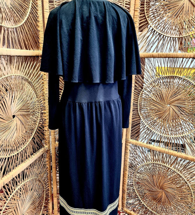 Vintage 1980's Collegio Favori Cape Dress - Yatva