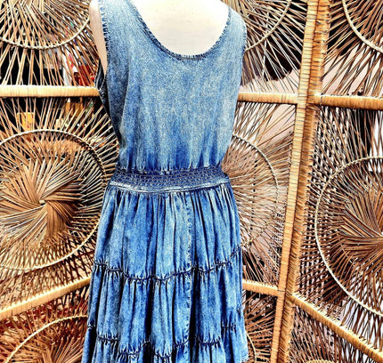 Vintage 1980's Denim Dress - Yatva