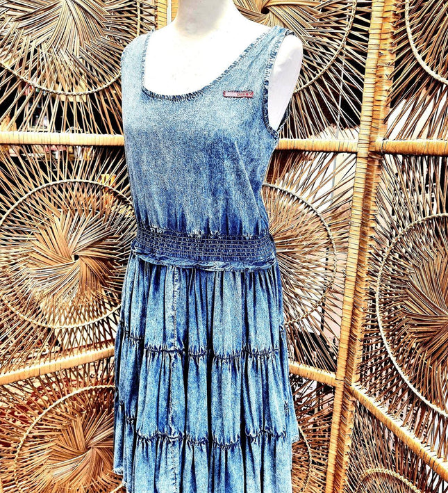 Vintage 1980's Denim Dress - Yatva