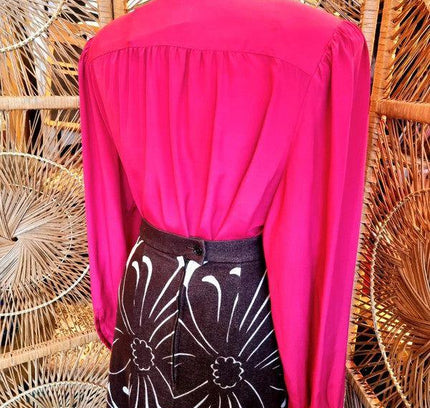 Vintage 1980's Edgar Vos Boutique Secretary Shirt - Yatva