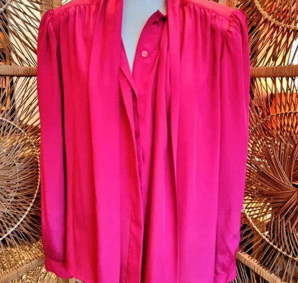 Vintage 1980's Edgar Vos Boutique Secretary Shirt - Yatva