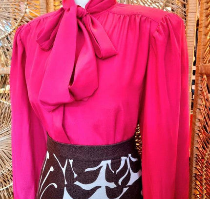 Vintage 1980's Edgar Vos Boutique Secretary Shirt - Yatva