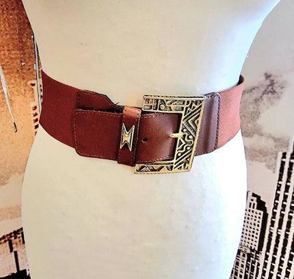 Vintage 1980s Elasticated Belt - Yatva