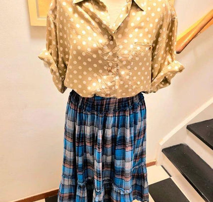 Vintage 1980's Elasticated Skirt - Yatva