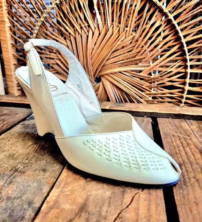 Vintage 1980s Empress Wedge Heel Shoes - Yatva