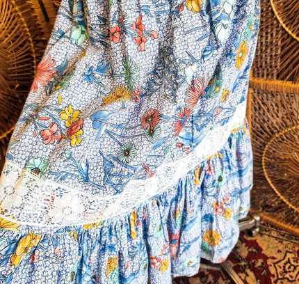 Vintage 1980s Floral Skirt - Yatva