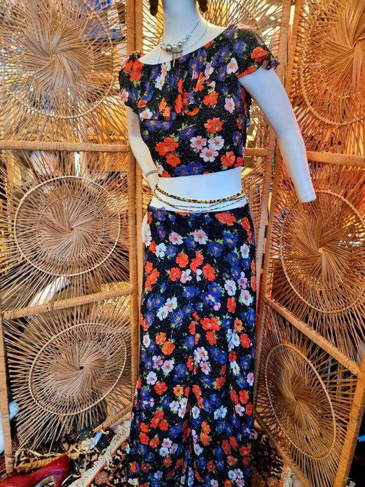 Vintage 1980s Glitter Skirt Suit - Yatva