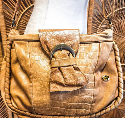 Vintage 1980's Guidi Leather Shoulder Bag - Yatva
