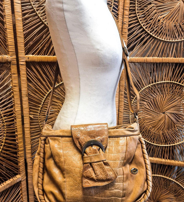 Vintage 1980's Guidi Leather Shoulder Bag - Yatva